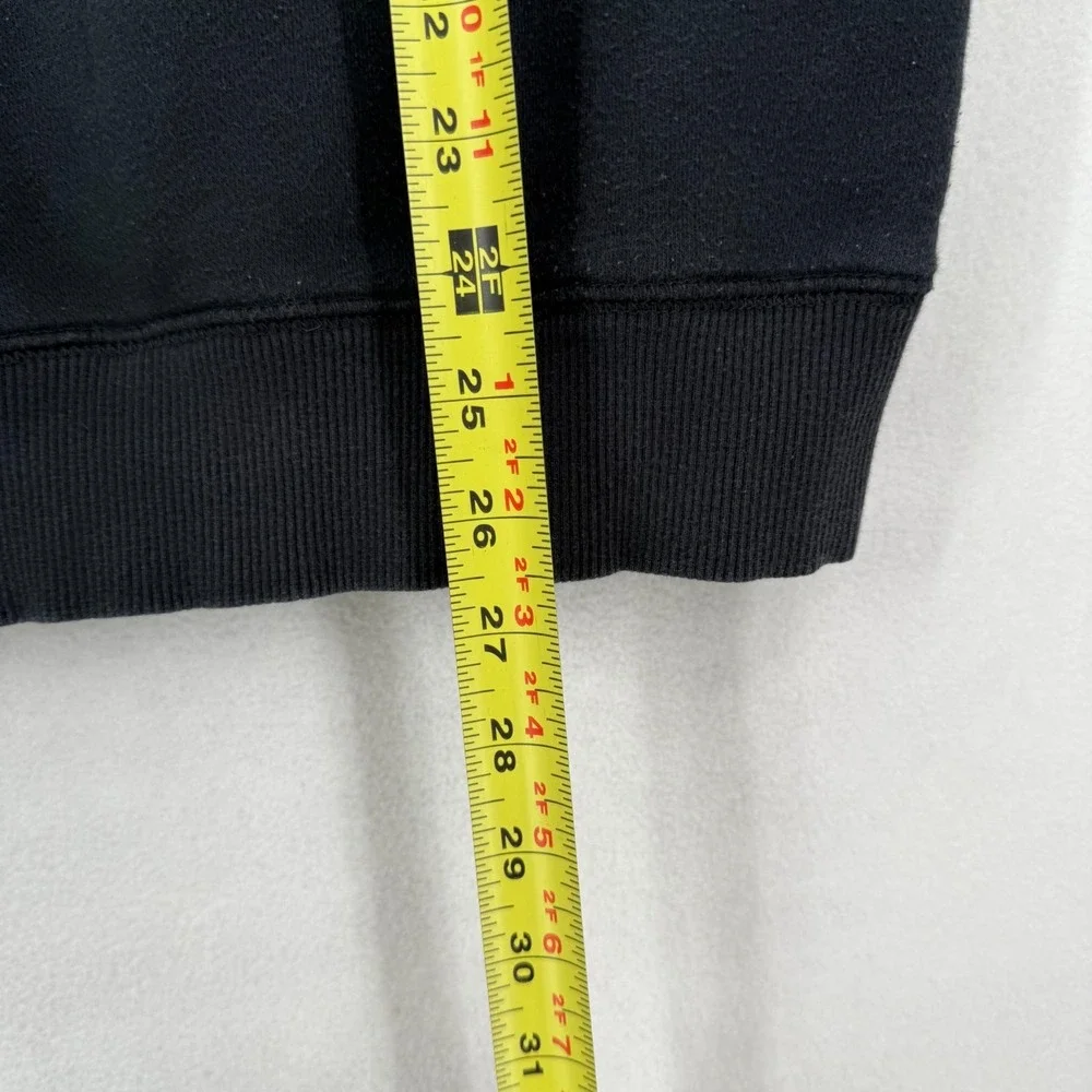 Nike Men's M Full Zip Fleece Jacket 349146-010 Black Athletic White Swoosh Y2K‎